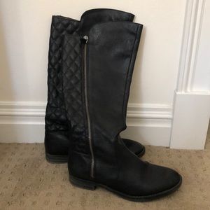 Knee high black boots